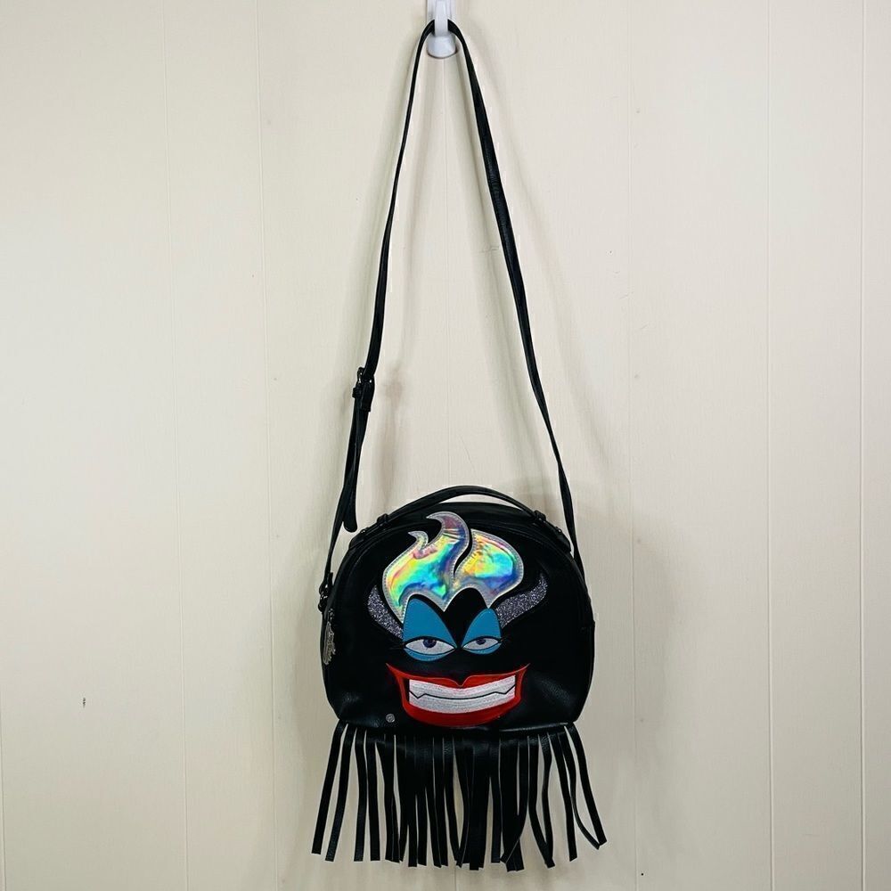 HTF - Danielle Nicole Disney Fringed Holographic Ursula Crossbody Bag